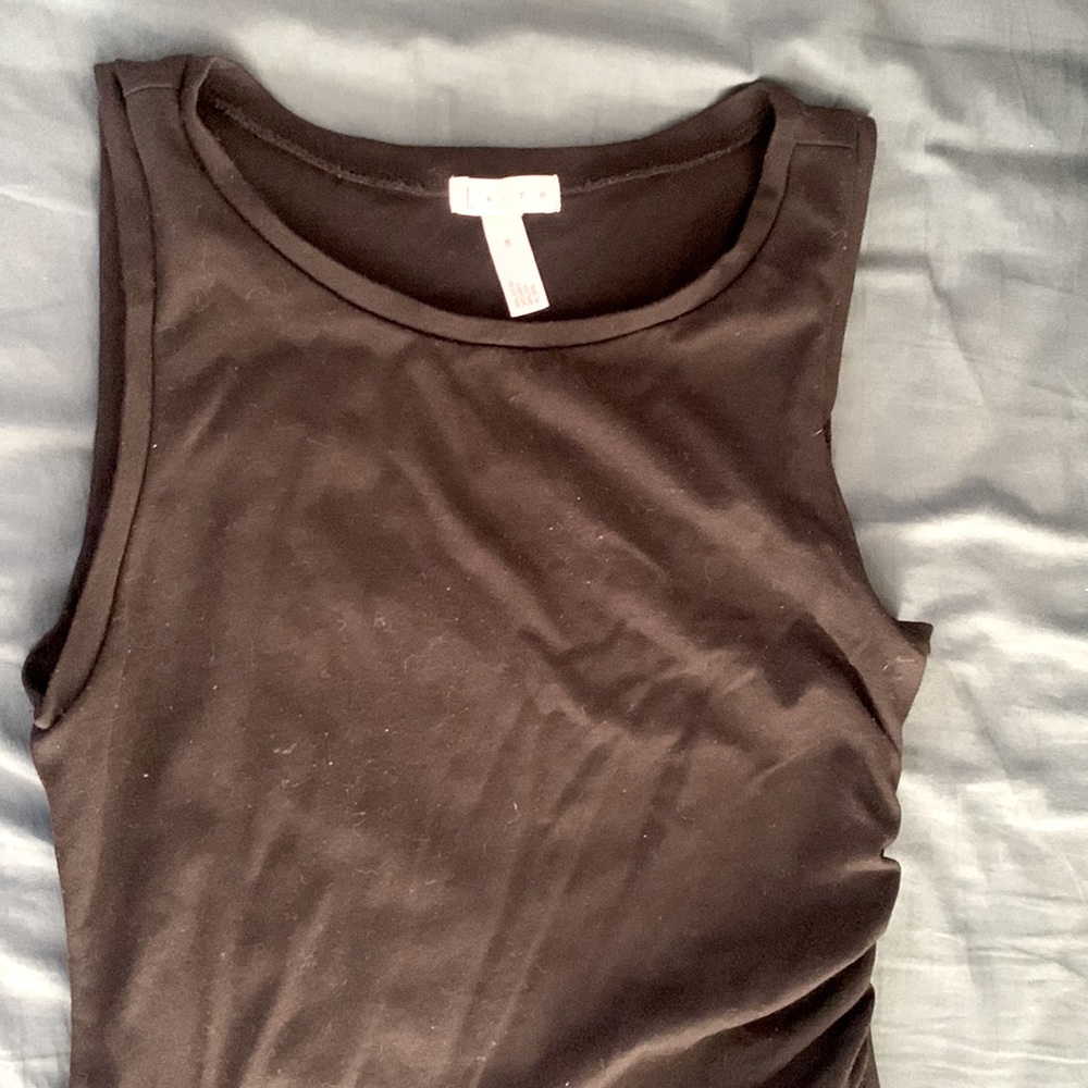 Black mini dress, women’s M, Leith